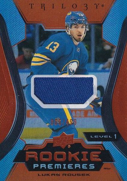 jersey RC karta LUKÁŠ ROUSEK 23-24 Trilogy Common Rookie Premieres Jersey /499